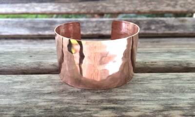Cold Worked Hammered Copper Cuff Bracelet | Customized Bracelet | Gypsy Bracelet | Ethnic Bracelet | Boho Bracelet | Polished Copper Cuff - image1